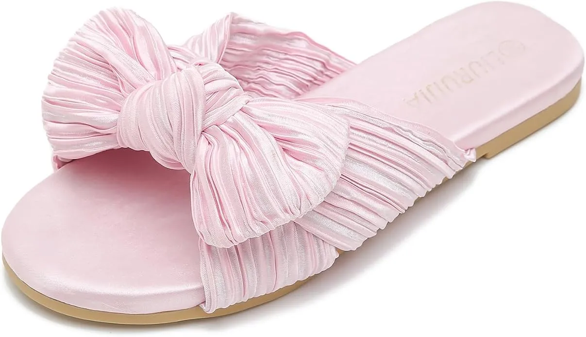 Satin Slide Sandals - Product Image Needed