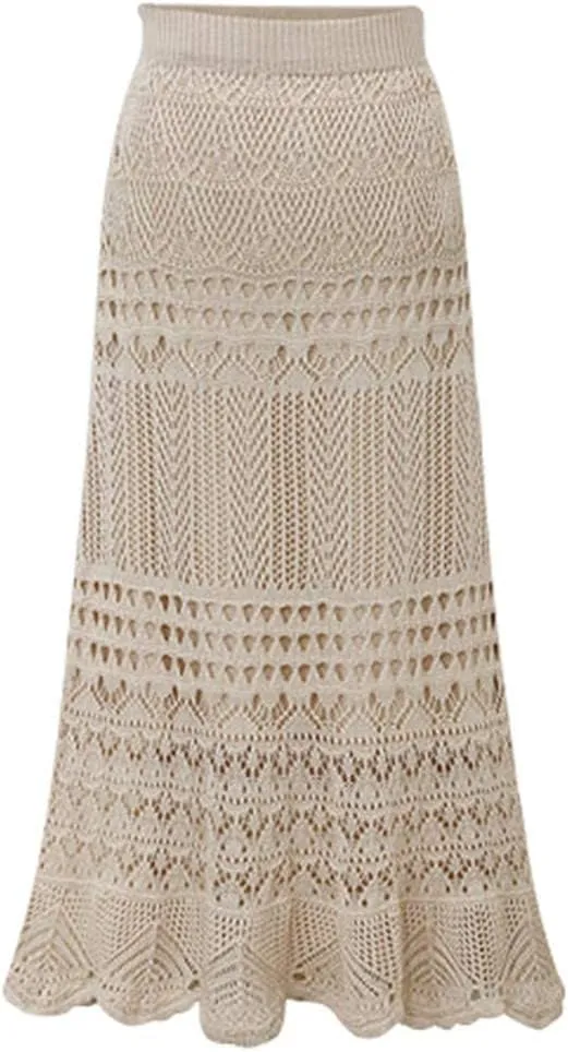 Chouyatou Crochet Skirt